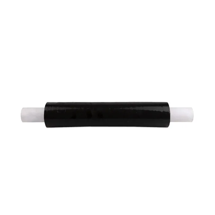 25 Micron Black Opaque Tacky Extended Core Roll