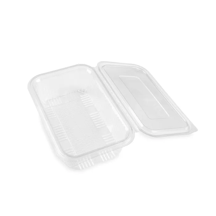 750 cc Hinged Salad Container Premium (4x100 pcs)