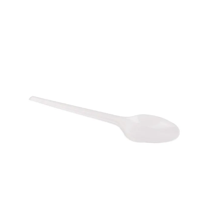 White Plastic Spoon